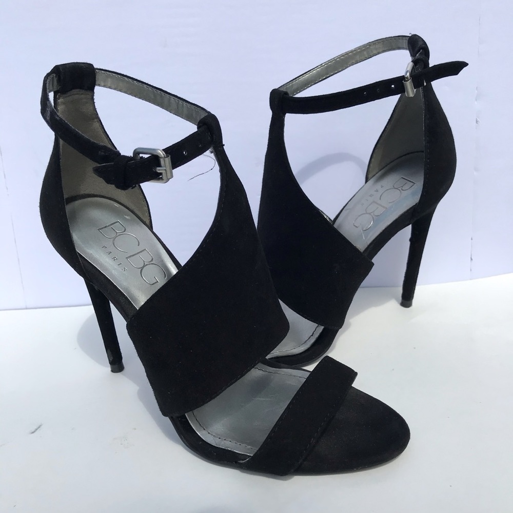 BCBG Black Suede Pumps